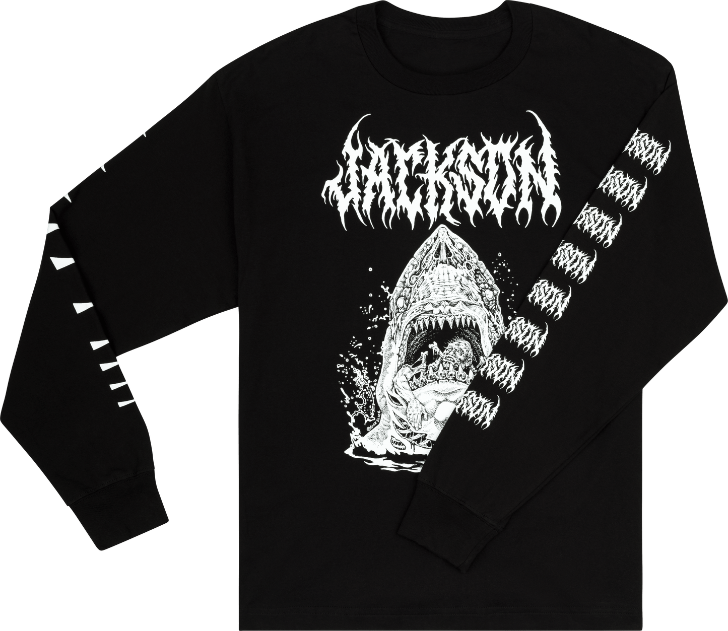 Jackson Sharkrot, L/S  T-shirt, Black